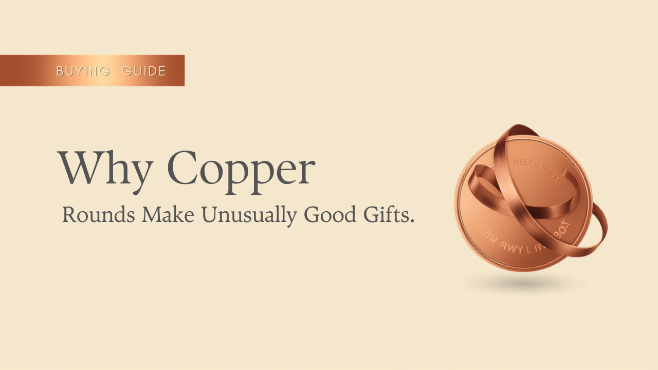 Global Copper article cover: a buying guide to giving one ounce .999 fine copper rounds as gifts in New Zealand